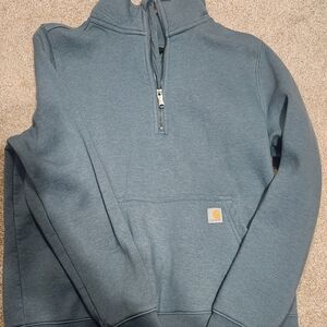 Women's Blue Half-Zip Sweater